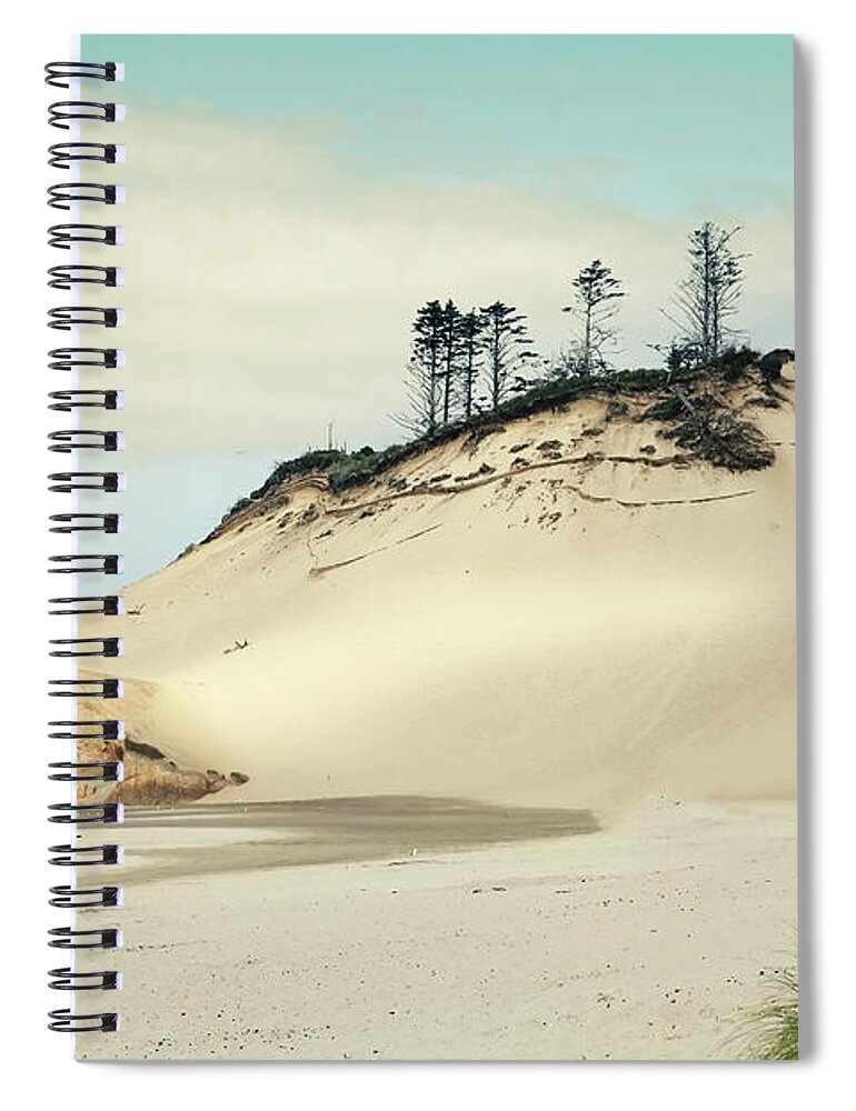 Landscape Spiral Notebook featuring the photograph Beach Dunes #1 by Sylvia Cook