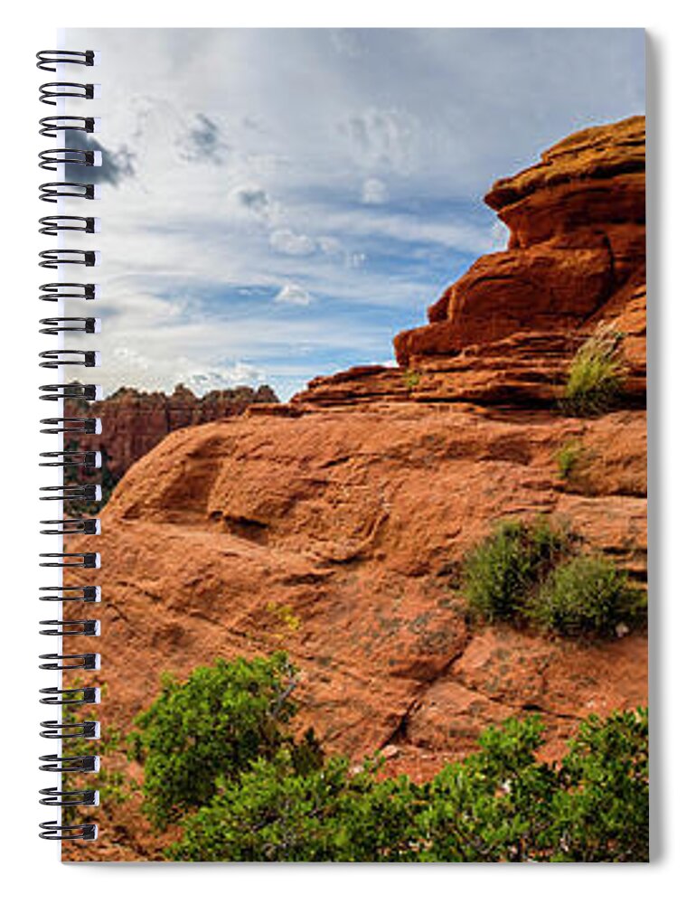Arizona Spiral Notebook featuring the photograph Beautiful Sedona Panorama by Raul Rodriguez