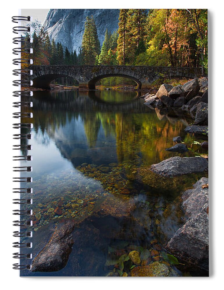 Clouds Spiral Notebook featuring the photograph Beautiful Yosemite National Park #1 by Larry Marshall