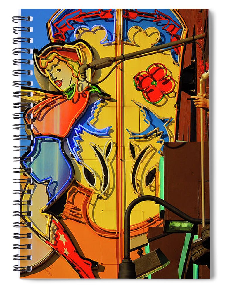 Betty Boots Spiral Notebook featuring the photograph Betty Boots #1 by Skip Hunt