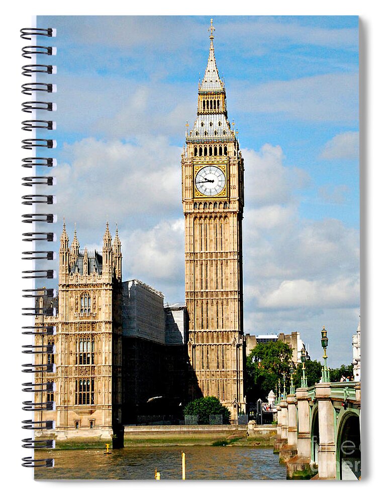Big Ben Spiral Notebook featuring the photograph Big Ben #1 by Pravine Chester
