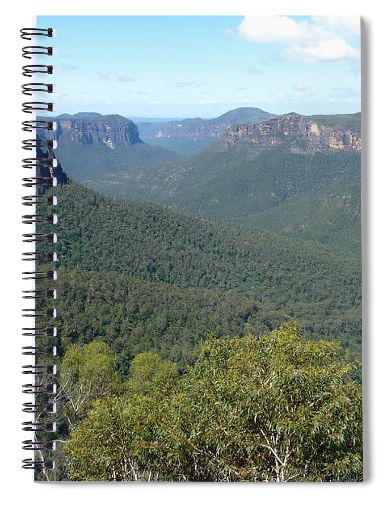 Australia Spiral Notebook featuring the photograph Blue Mountains by Carla Parris