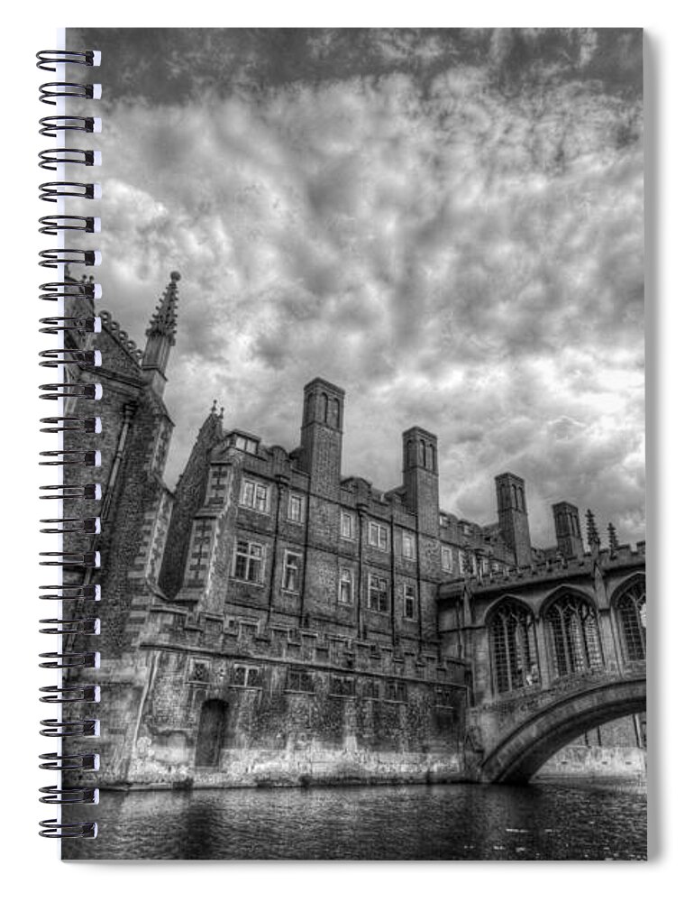 Art Spiral Notebook featuring the photograph Bridge Of Sighs - Cambridge by Yhun Suarez