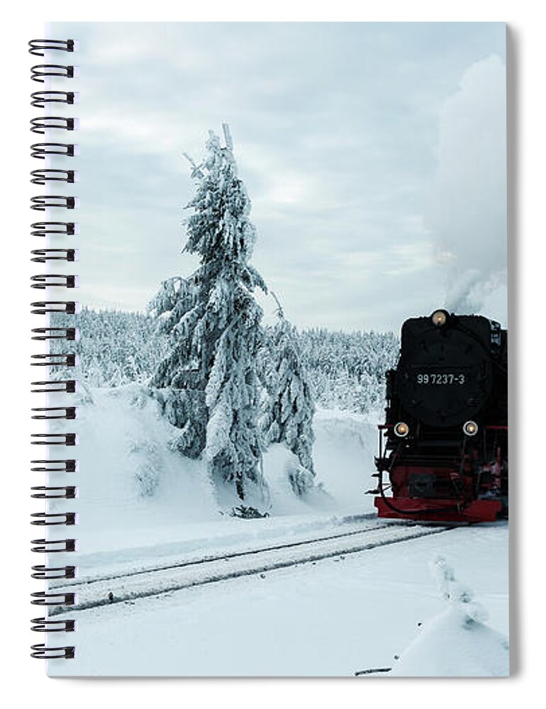 Nature Spiral Notebook featuring the photograph Brockenbahn, Harz #2 by Andreas Levi