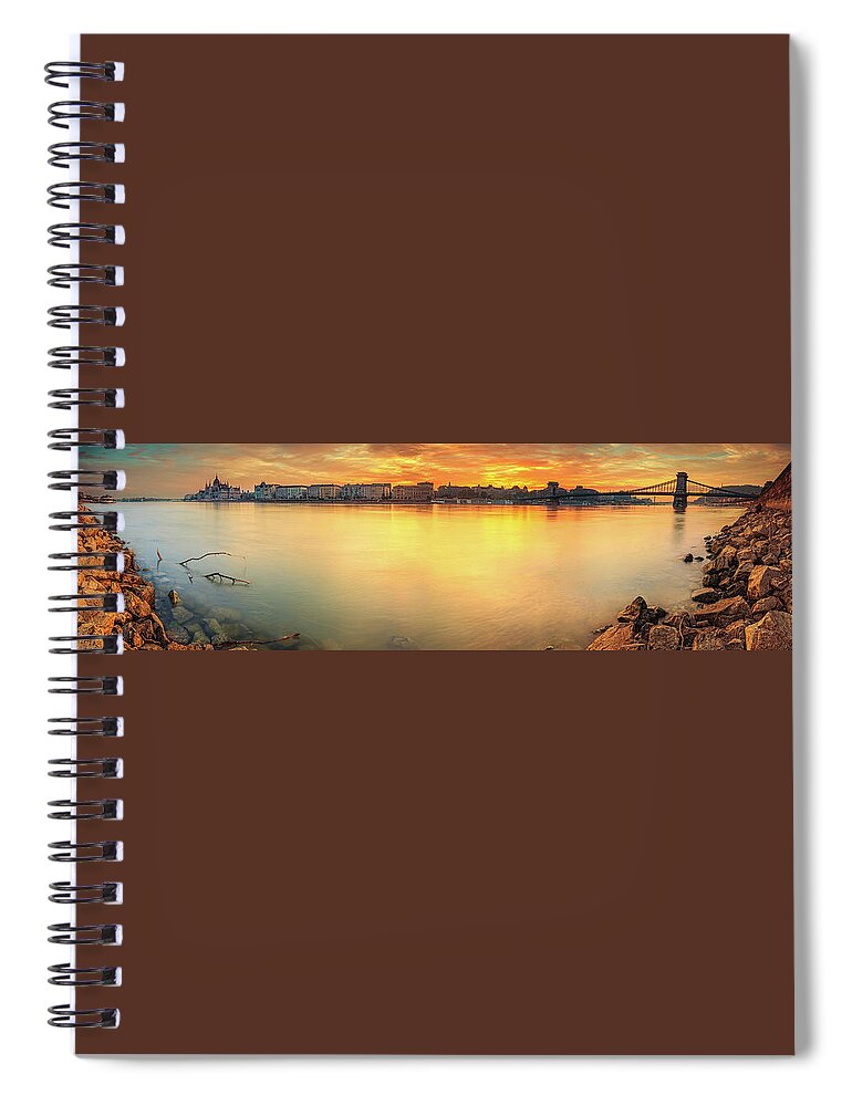 Budapest Spiral Notebook featuring the photograph Budapest #1 by Jackie Russo
