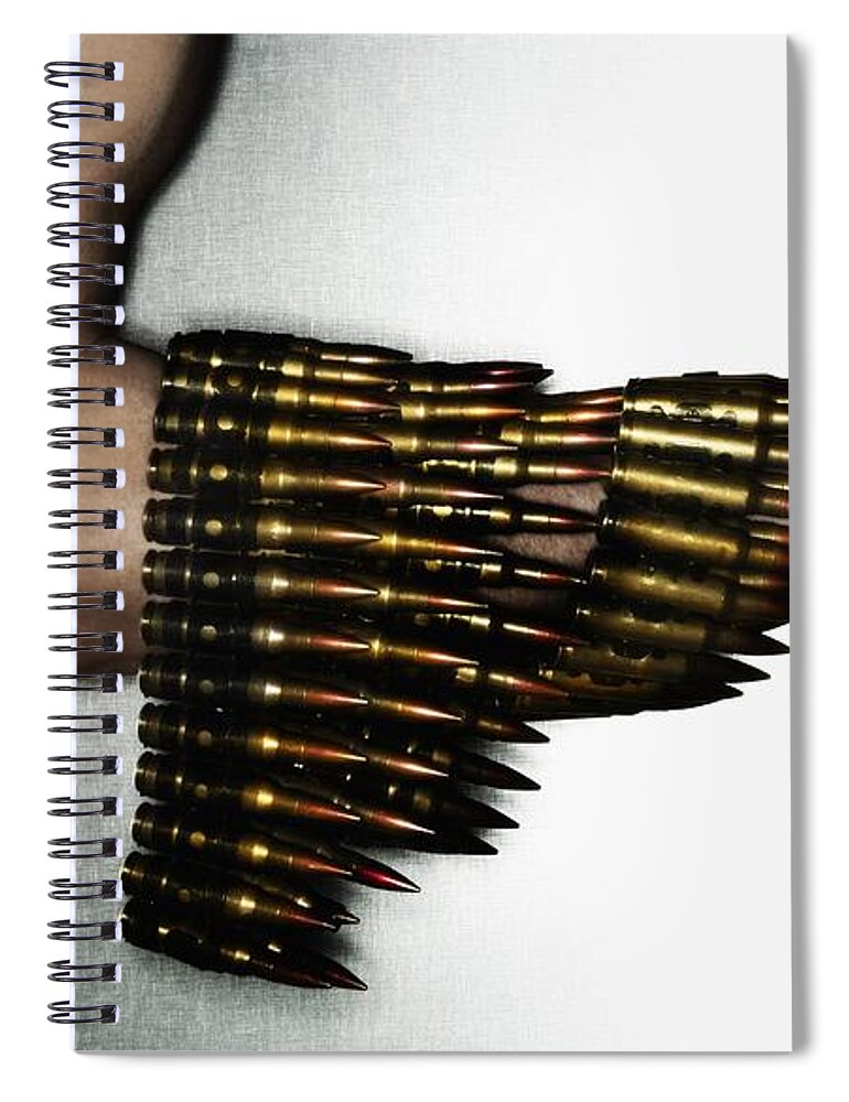 Bullet Spiral Notebook featuring the photograph Bullet #1 by Jackie Russo