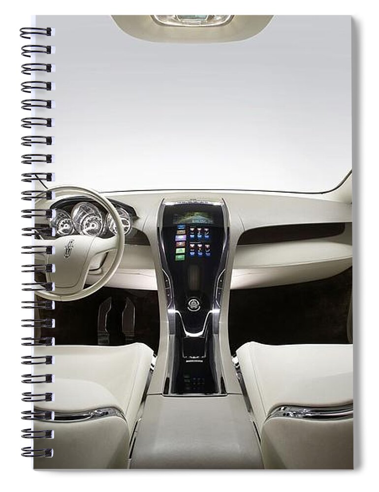 Car Cabin Spiral Notebook featuring the digital art Car Cabin #1 by Super Lovely