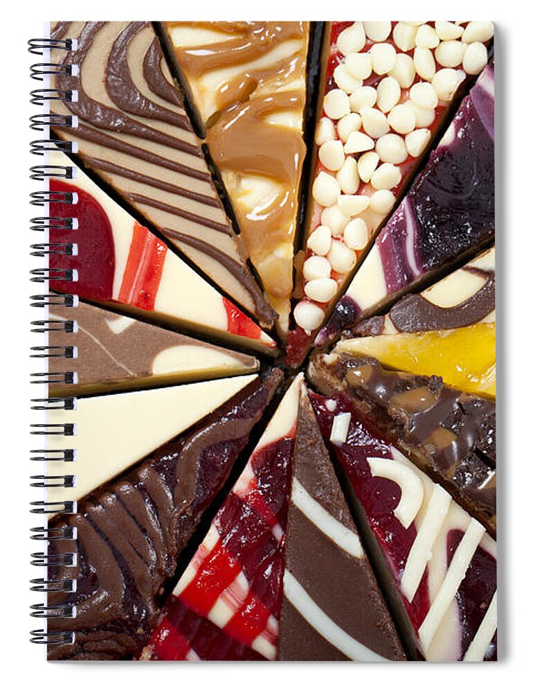 Slices Spiral Notebook featuring the photograph Cheesecake #1 by Anthony Totah