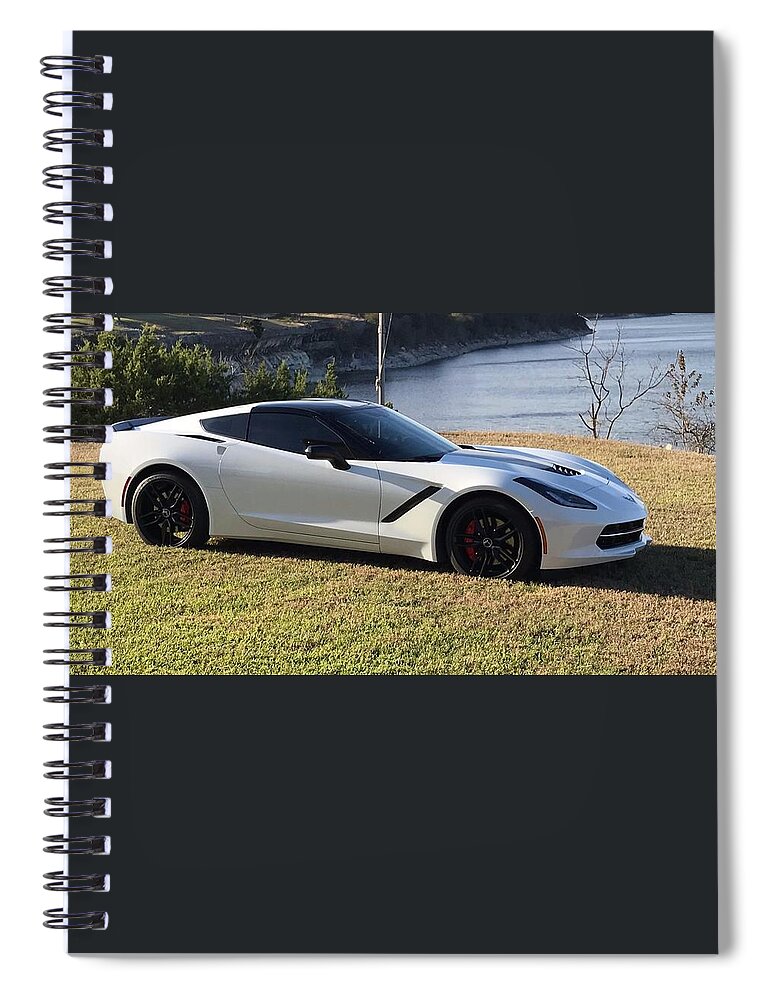 Chevrolet Corvette Stingray Spiral Notebook featuring the photograph Chevrolet Corvette Stingray #1 by Jackie Russo