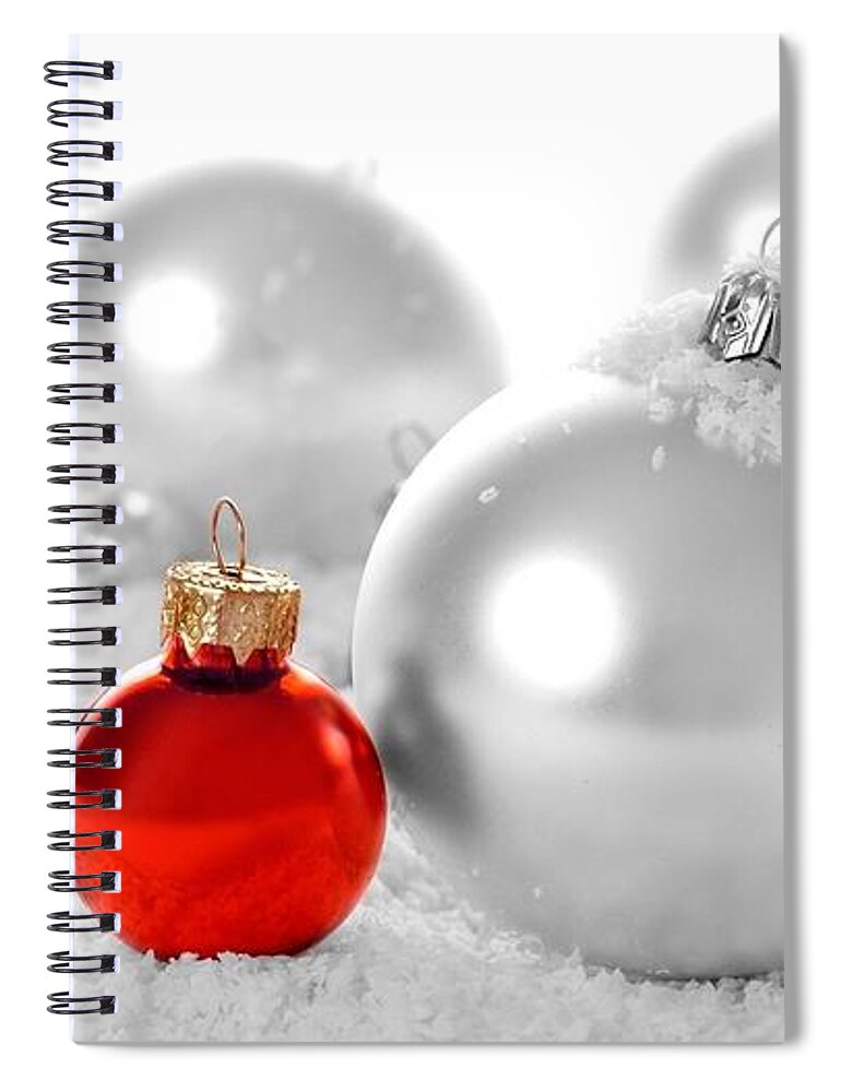 Christmas Spiral Notebook featuring the photograph Christmas #1 by Jackie Russo