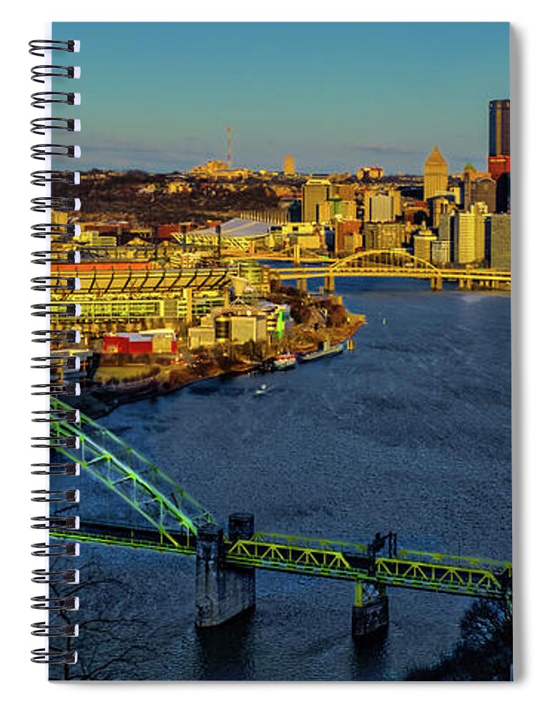 Pennsylvania Spiral Notebook featuring the photograph Cityscape #1 by Stewart Helberg