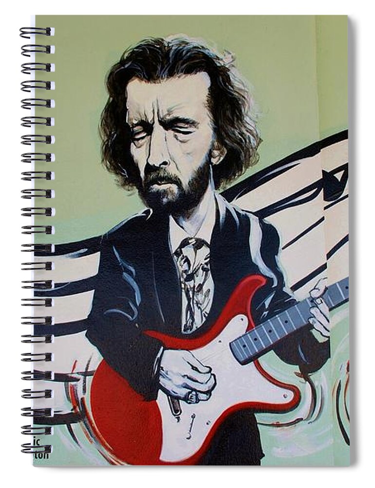 Eric Clapton Spiral Notebook featuring the photograph Clapton #1 by Rob Hans