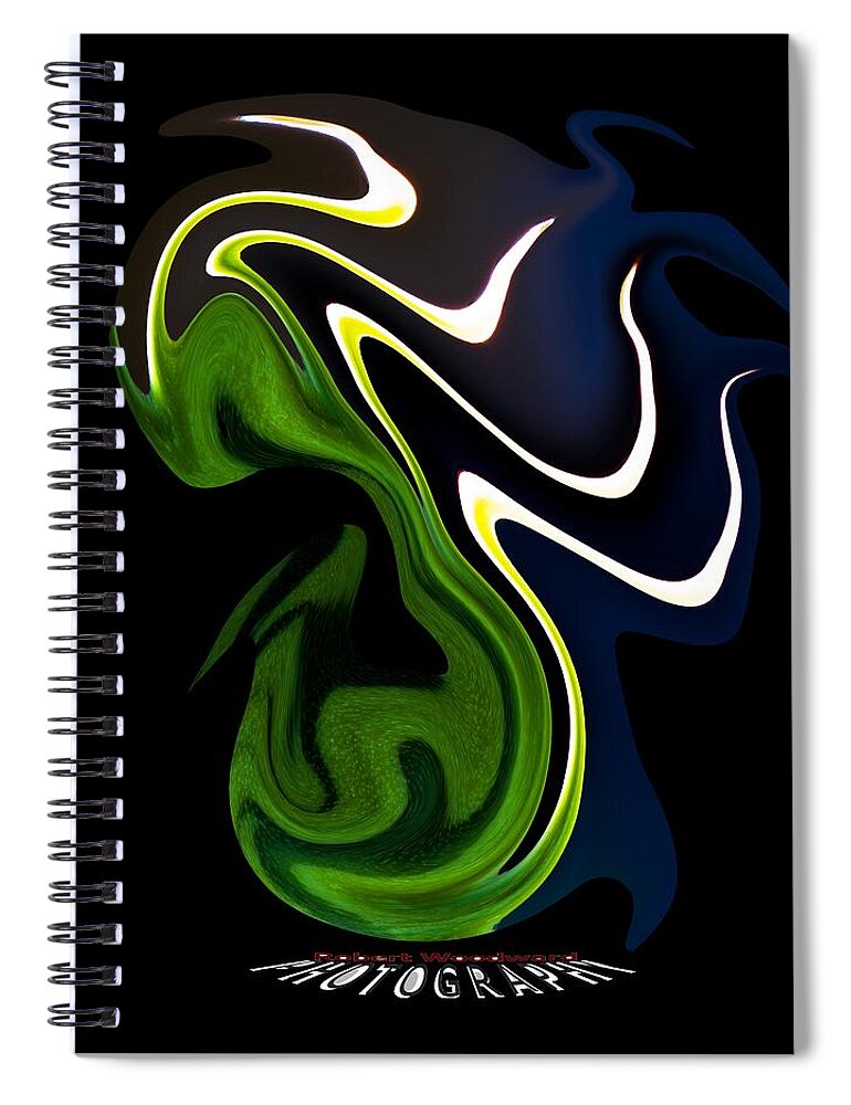 Distort Spiral Notebook featuring the photograph Dancing Transparency by Robert Woodward