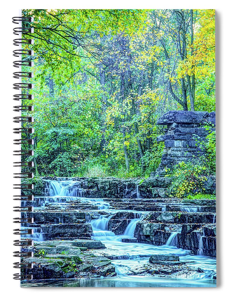 Wisconsin Spiral Notebook featuring the photograph Devils River 2 #1 by David Heilman