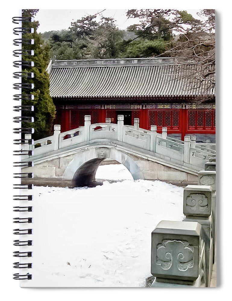 China Spiral Notebook featuring the photograph Discovering China by Marisol VB