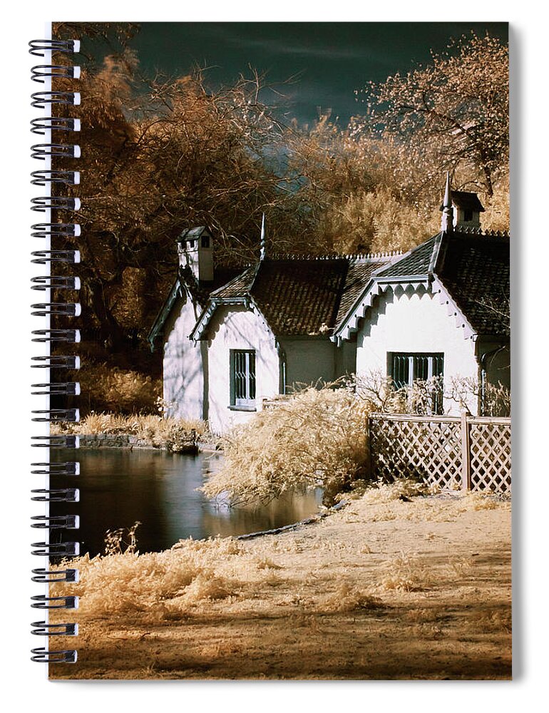 Landscape Spiral Notebook featuring the photograph Duck Island Cottage #1 by Helga Novelli