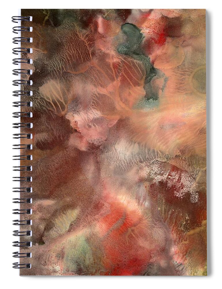  Spiral Notebook featuring the painting Emotional Opening #1 by Sperry Andrews