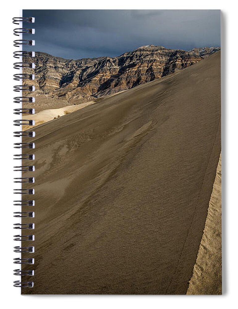 California Spiral Notebook featuring the photograph Eureka Dunes #1 by Cat Connor