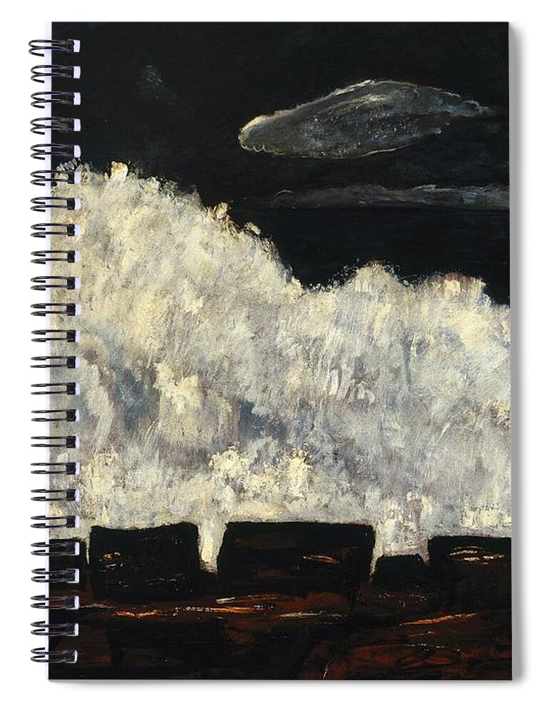 Marsden Hartley (american Spiral Notebook featuring the painting Evening Storm #1 by MotionAge Designs