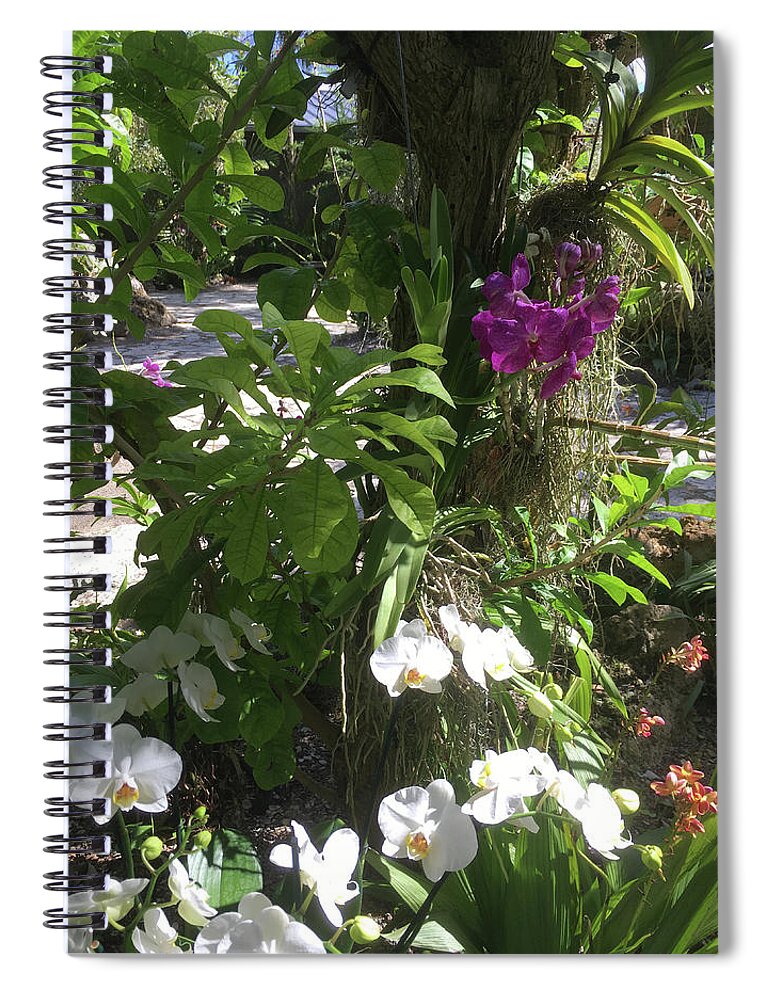 Flowers Spiral Notebook featuring the photograph Flowers in Paradise #3 #1 by Susan Grunin