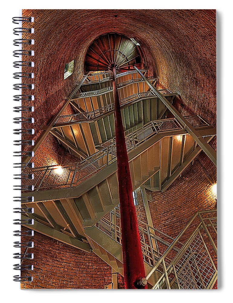 Fort Atkinson Spiral Notebook featuring the photograph Fort Atkinson Water Tower #1 by Rod Melotte