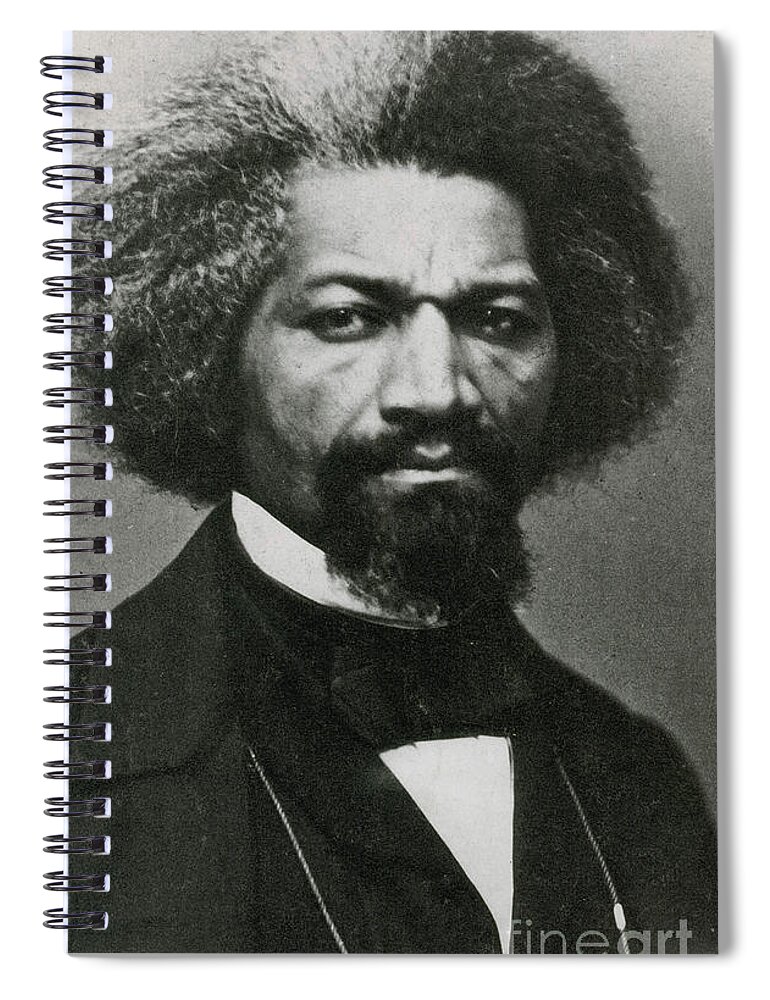 History Spiral Notebook featuring the photograph Frederick Douglass, African-american by Photo Researchers