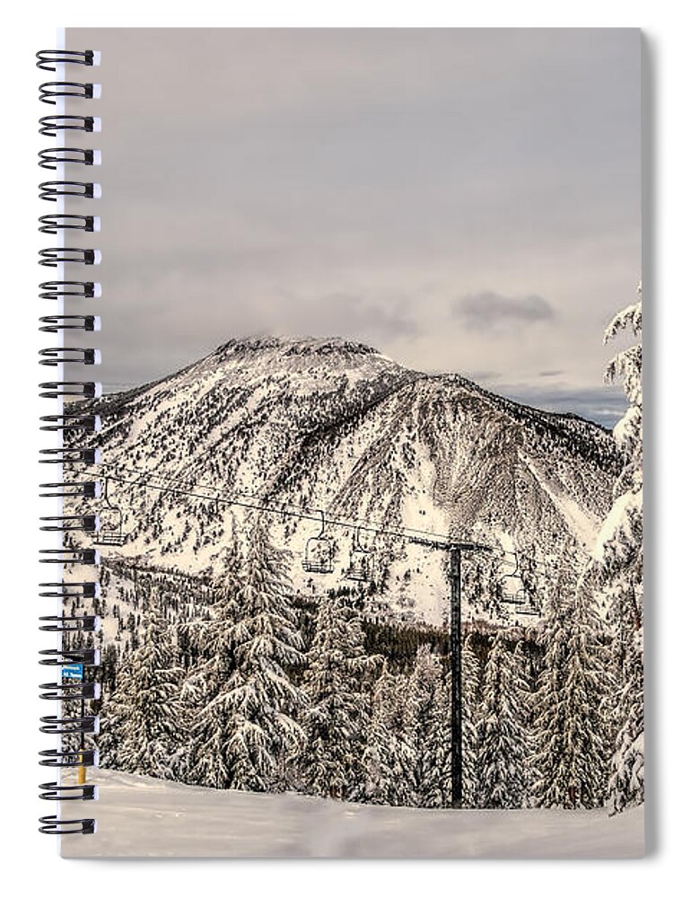 Activity Spiral Notebook featuring the photograph Fresh Snow #2 by Maria Coulson