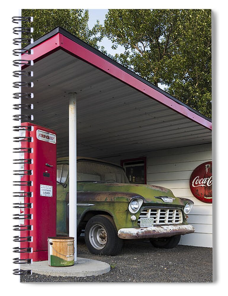 Antique Spiral Notebook featuring the photograph From the Past by Jon Glaser