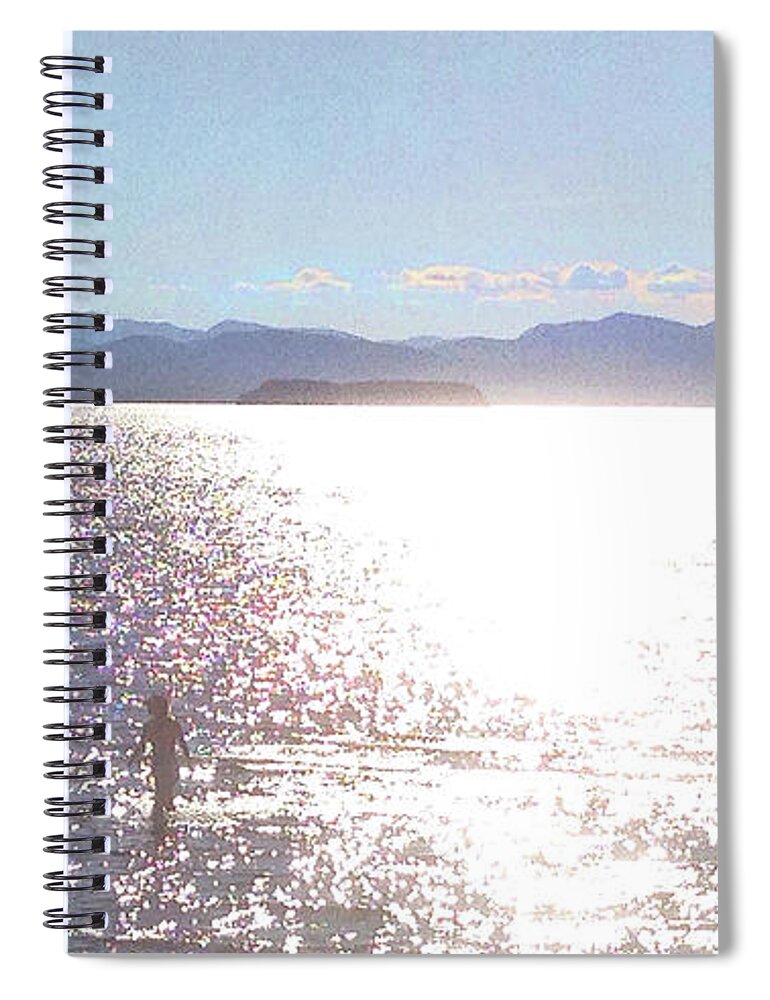 Girl In Water Spiral Notebook featuring the photograph From the Sea by Felipe Adan Lerma