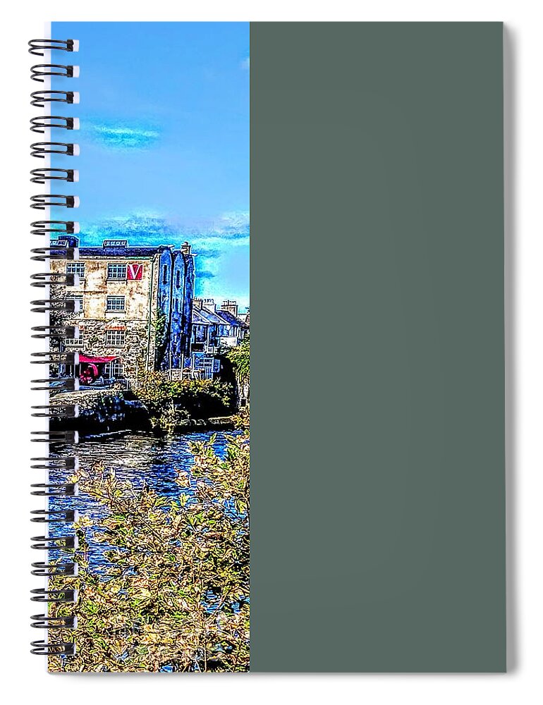 Galway Spiral Notebook featuring the painting paintings of Galway ,Ireland by Mary Cahalan Lee - aka PIXI