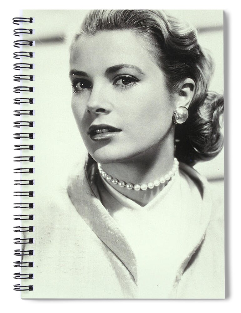 Grace Kelly Spiral Notebook featuring the photograph Grace Kelly #1 by Jackie Russo
