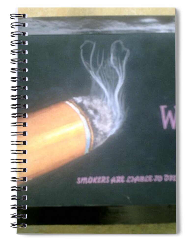 Graphic Spiral Notebook featuring the painting Graphic by Olaoluwa Smith