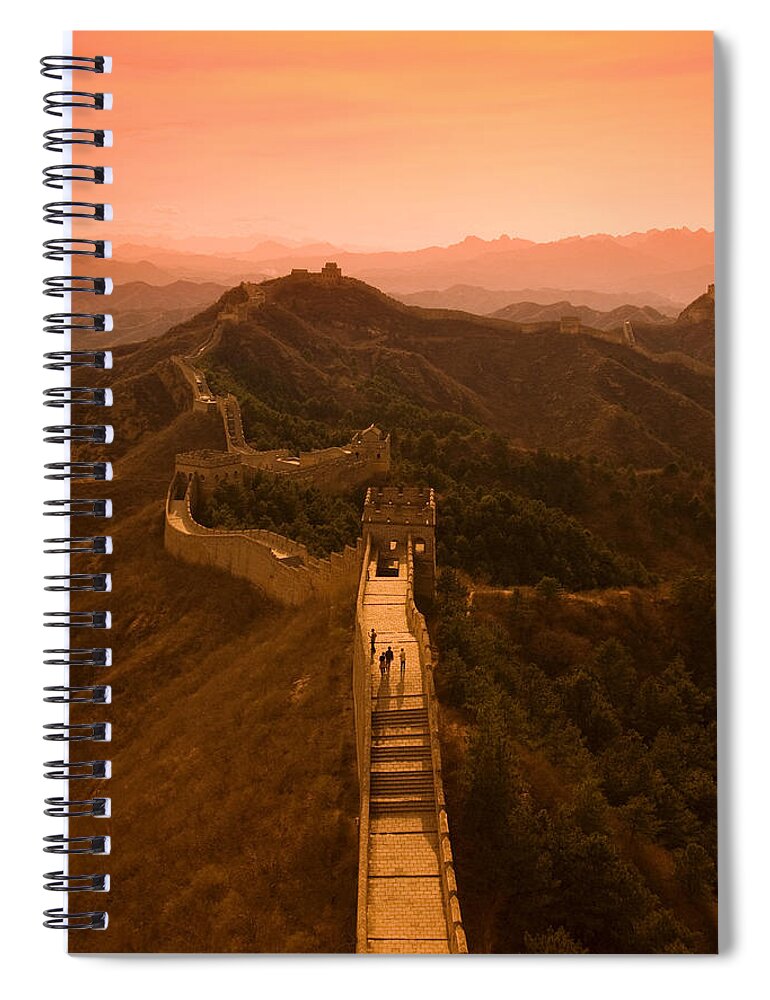 Ancient Spiral Notebook featuring the photograph Great Wall of China #1 by Gloria & Richard Maschmeyer - Printscapes