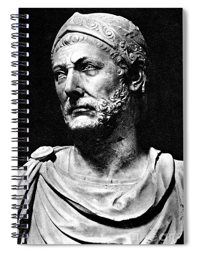 History Spiral Notebook featuring the photograph Hannibal, Carthaginian Military by Photo Researchers