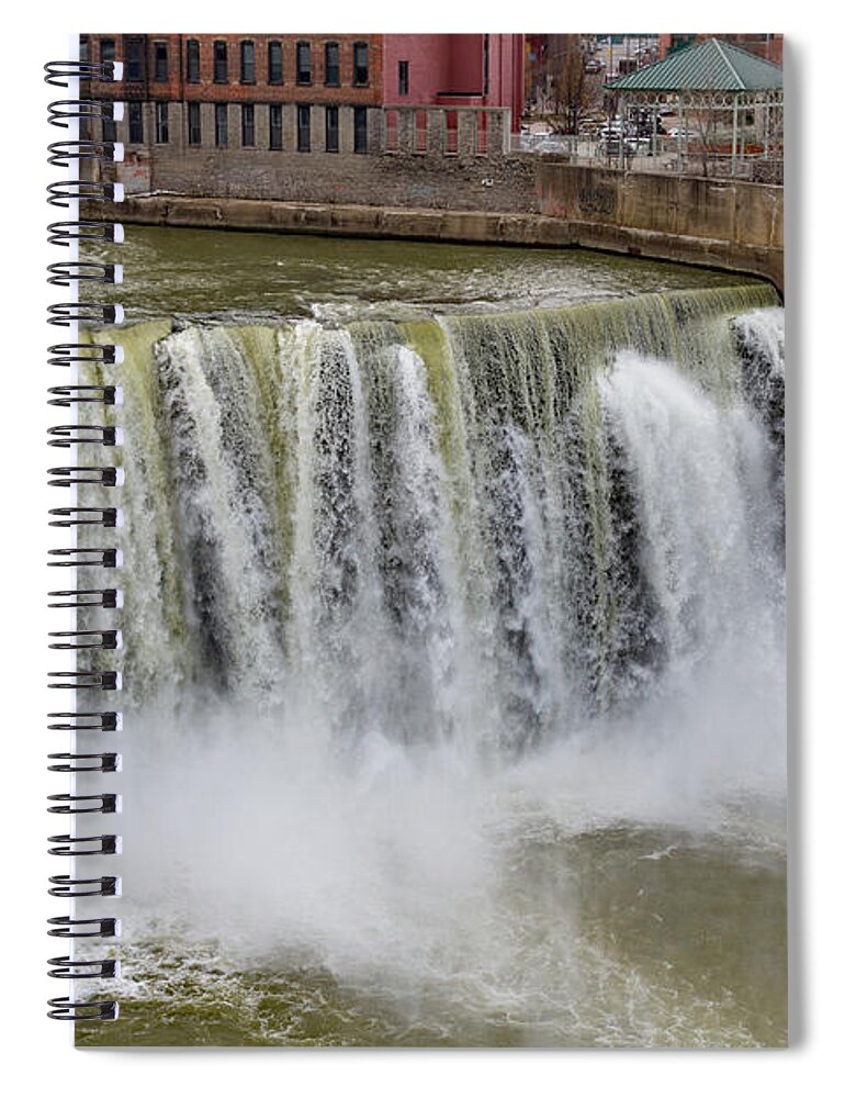 High Falls Spiral Notebook featuring the photograph High Falls #1 by William Norton