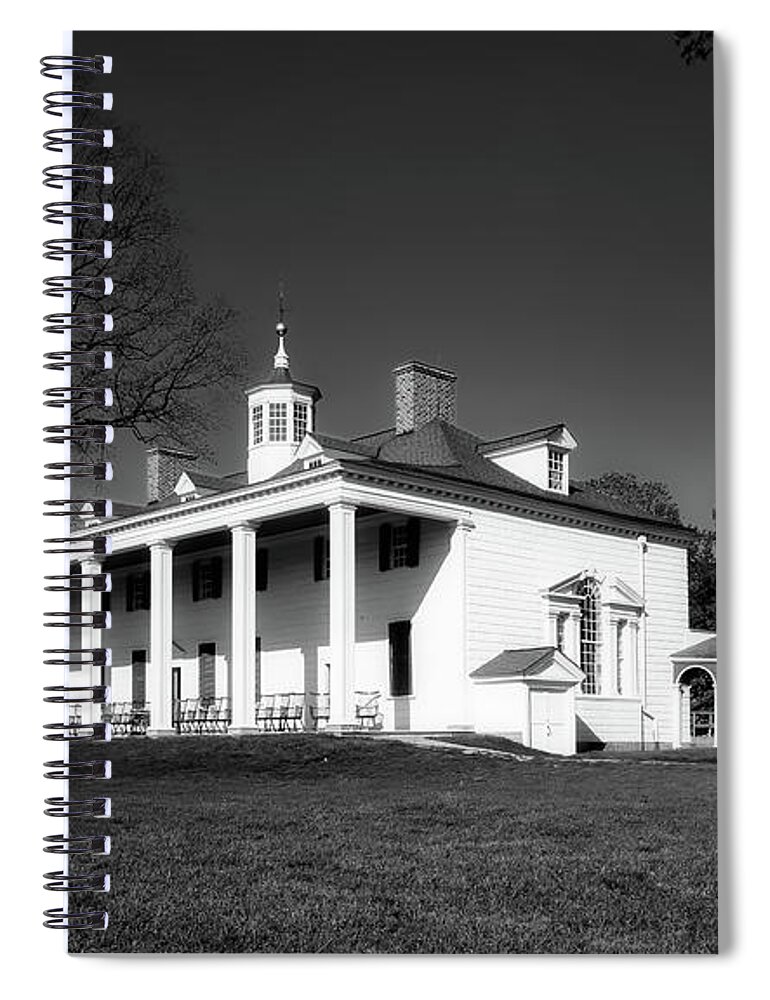 Mount Vernon Spiral Notebook featuring the photograph Historic Mount Vernon #1 by Mountain Dreams