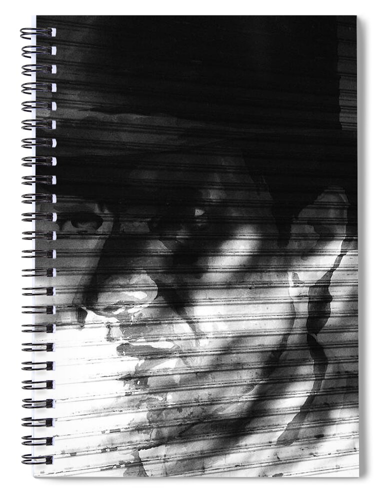 Hollywood Spiral Notebook featuring the photograph Hollywood Pull Down 15 by Dorian Hill