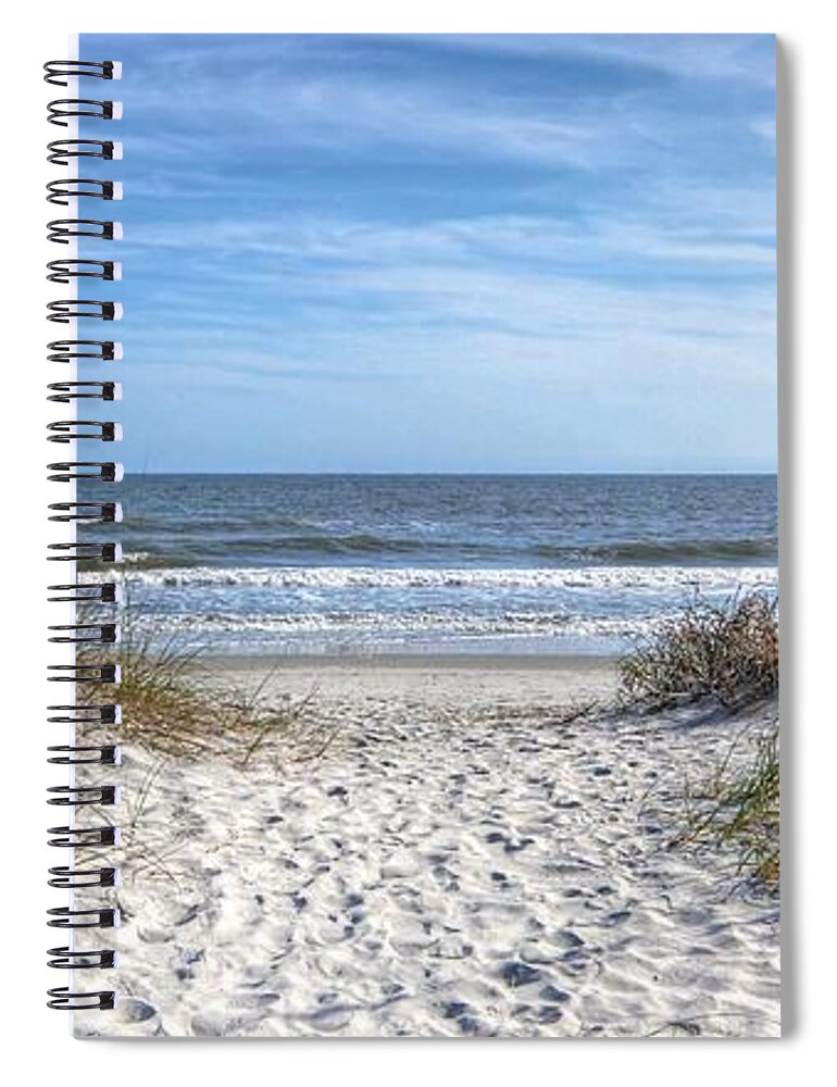 Scenic Spiral Notebook featuring the photograph Huntington Beach South Carolina by Kathy Baccari