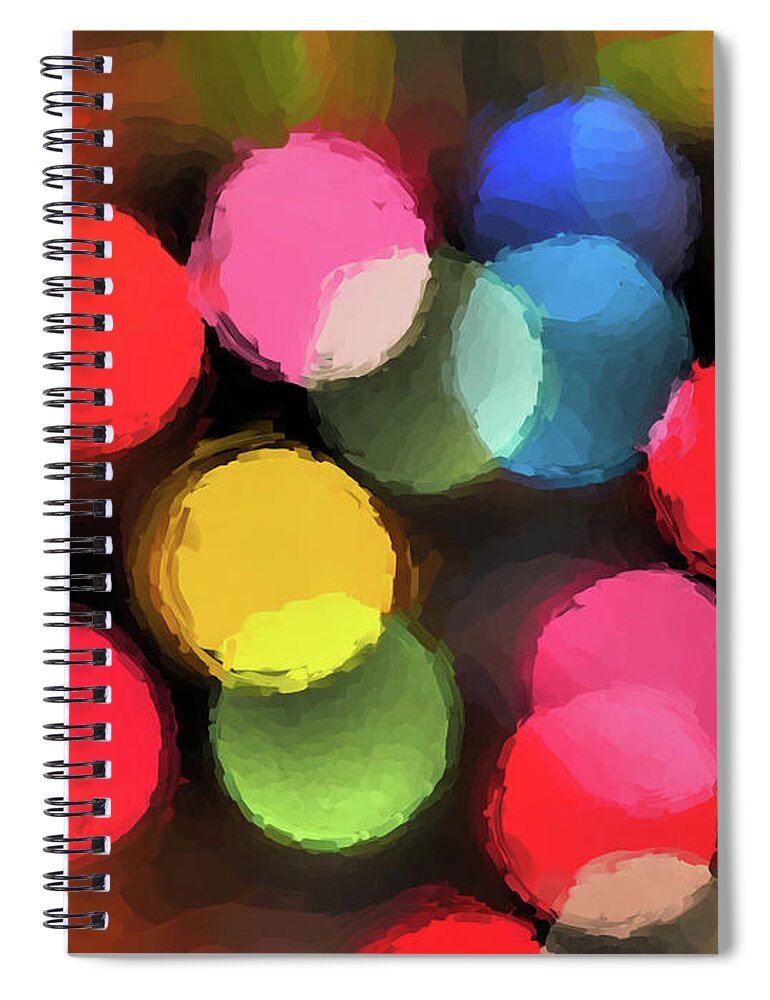 Illumination Spiral Notebook featuring the digital art Illumination #1 by Tom Druin