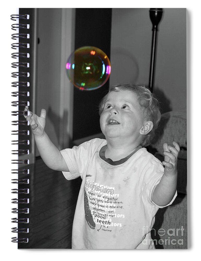 Bubble Spiral Notebook featuring the photograph Imagine #1 by Robert Meanor