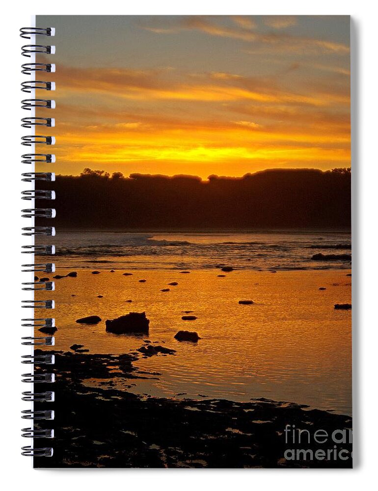 Island Sunset Spiral Notebook featuring the photograph Island Sunset #1 by Blair Stuart