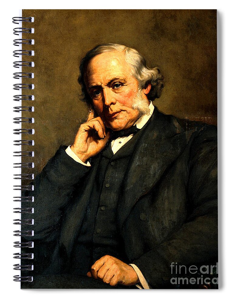 Historic Spiral Notebook featuring the photograph Joseph Lister, Surgeon And Inventor #1 by Wellcome Images