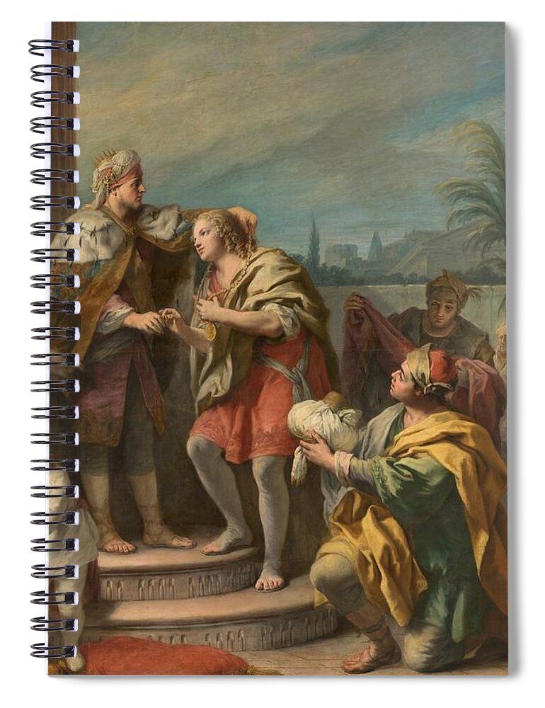 Amigoni Spiral Notebook featuring the painting Joseph by MotionAge Designs