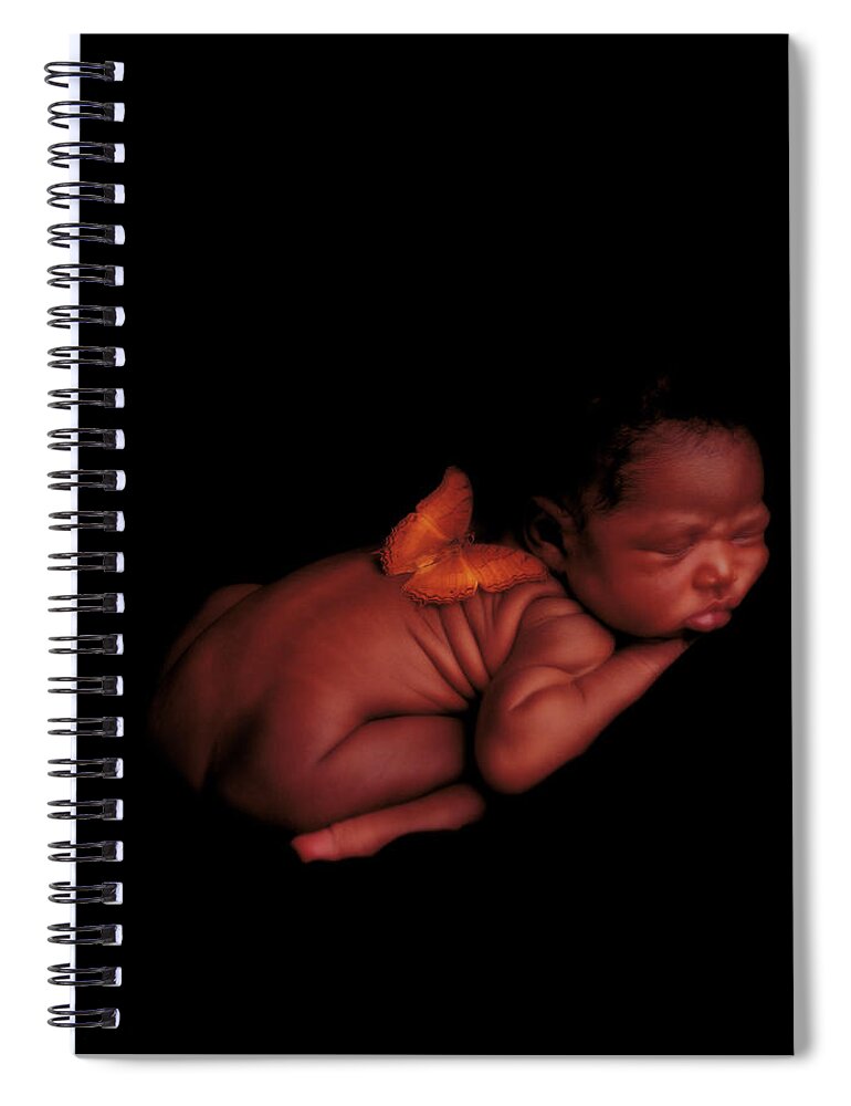 Baby Spiral Notebook featuring the photograph Kwasi by Anne Geddes