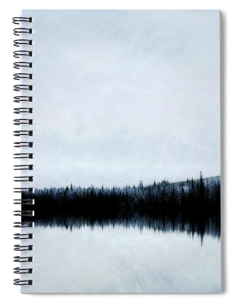 Winter Spiral Notebook featuring the photograph Lac Le Jeune by Theresa Tahara