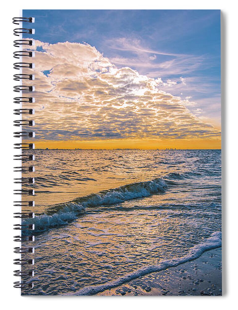 Sea Spiral Notebook featuring the photograph Leading Edge #1 by Steven Ainsworth