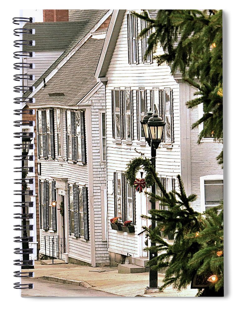 First Street Spiral Notebook featuring the photograph Leyden Street by Janice Drew