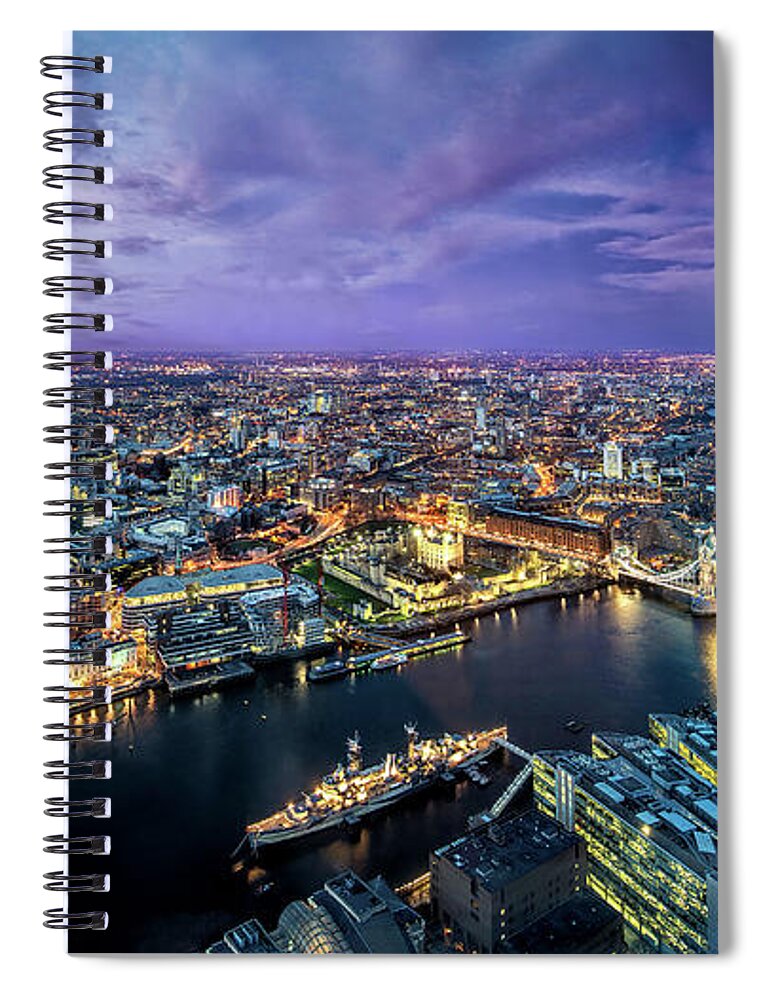 London Spiral Notebook featuring the photograph London #1 by Jackie Russo
