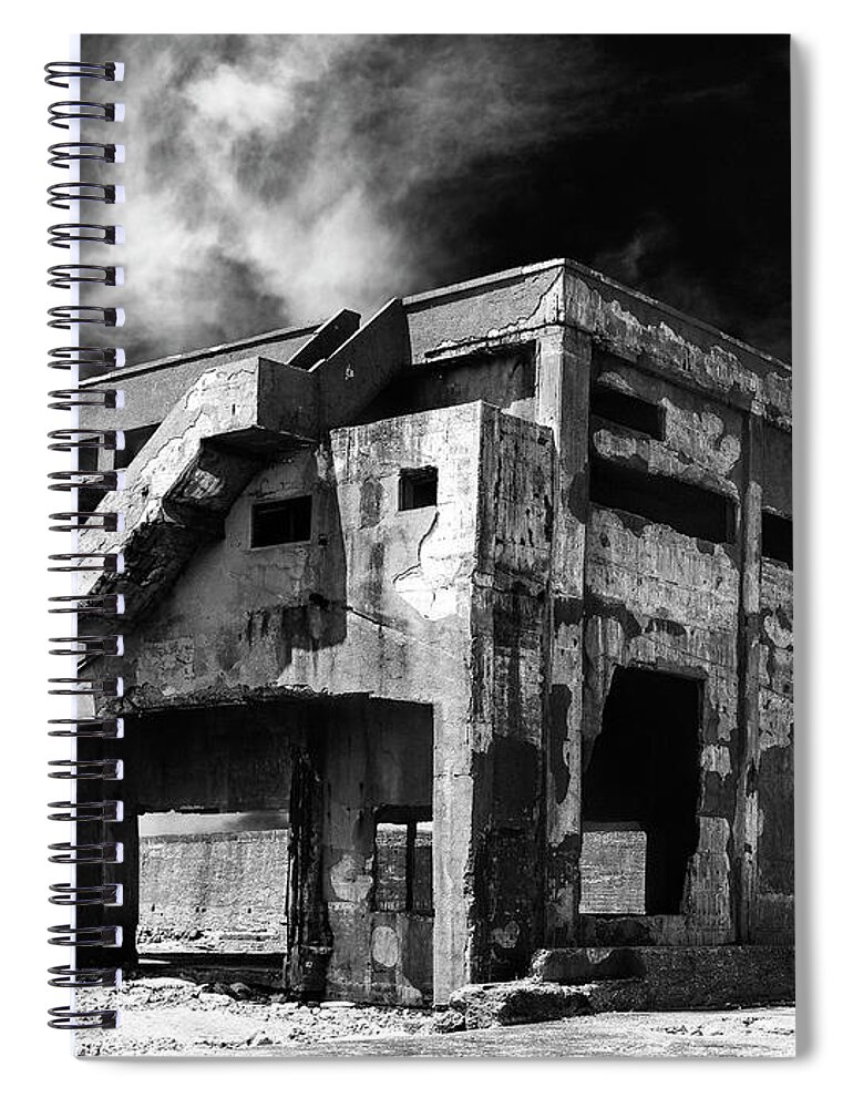 Old Building Spiral Notebook featuring the photograph Memento Mori #1 by Dominic Piperata