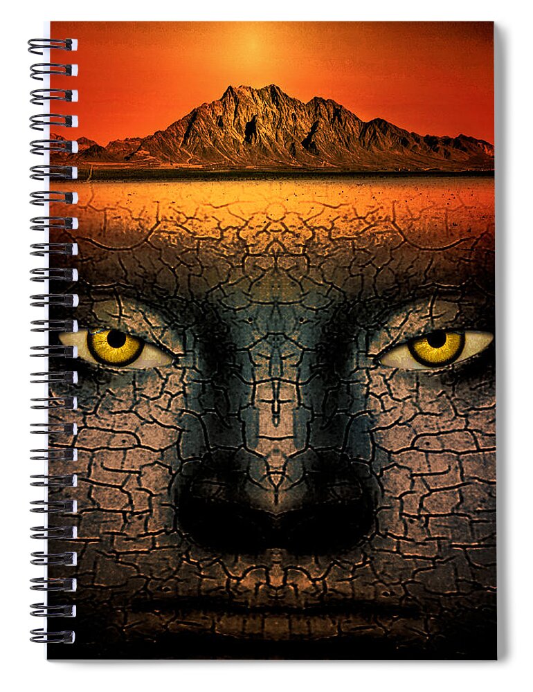 Composite Spiral Notebook featuring the photograph Mirage by Jim Painter